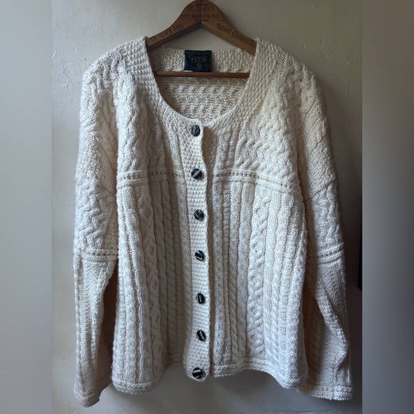 Carraig Donn Sweaters - Carraig Donn Pure Wool Cozy Cable Knit Cardigan Sweater